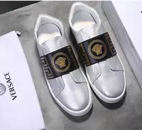 chaussures versace hommes promo medusa badge silver